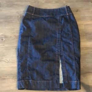 White House Black Market denim pencil skirt